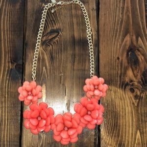 Flower statement necklace